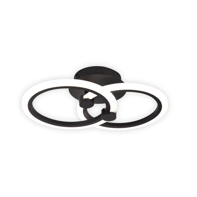 Aplica Pearl LED 30W 3CCT cu telecomanda, negru, Erste