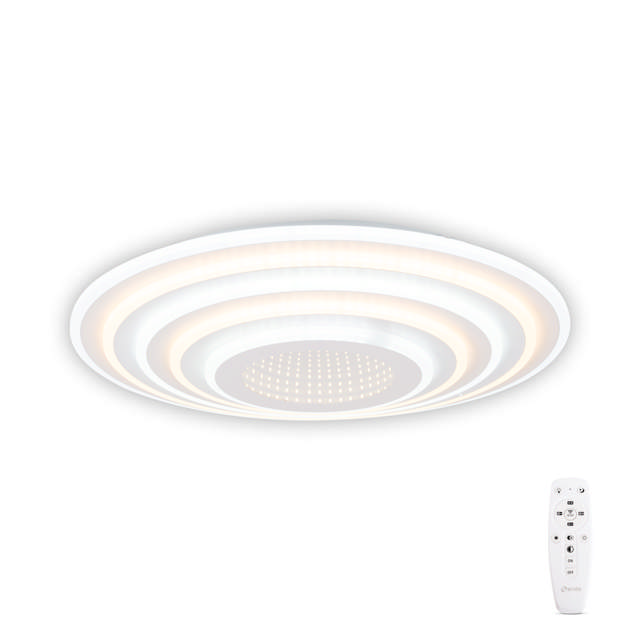 Plafoniera Abys LED 120W 3CCT cu telecomanda, alb, Erste