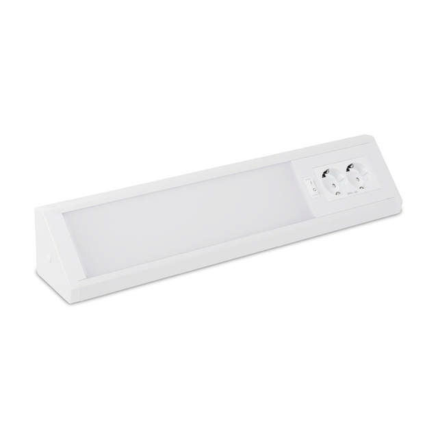 CORP LINIAR MOBILIER cu 2 Prize si Intrerupator 10W 6400K - NOVELITE