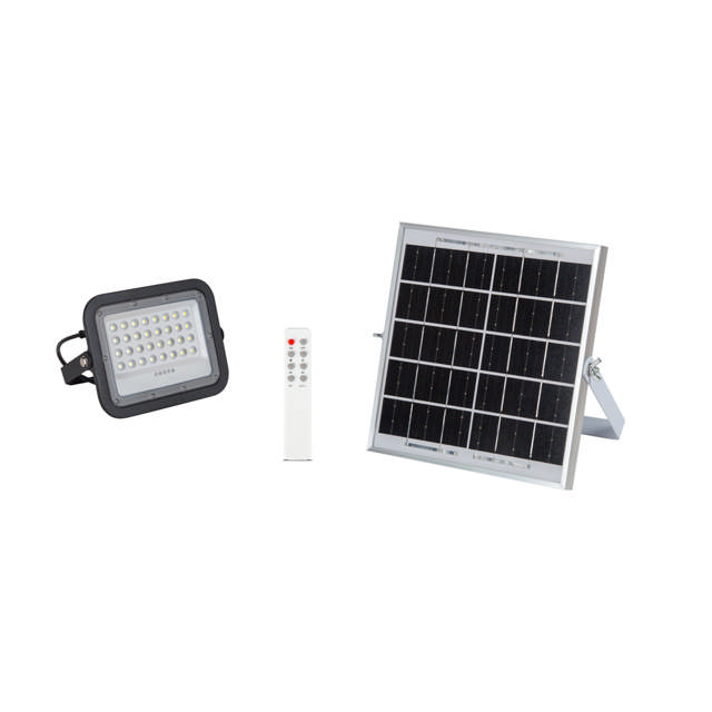 Proiector Solar LED Negru V2 50W 6500K IP65 - NOVELITE