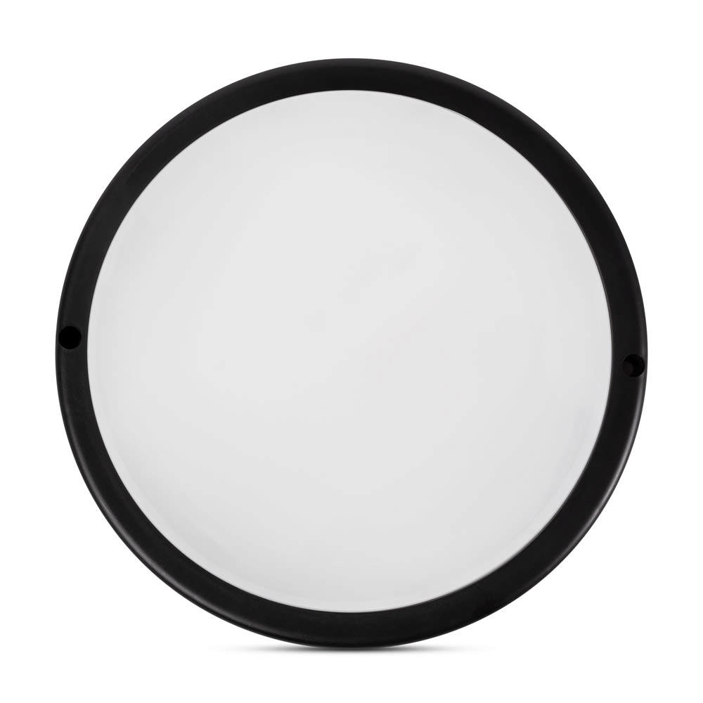 Corp BAT LED Rotund mic Negru IP65 12W 6400K Dispersor Opal  - NOVELITE