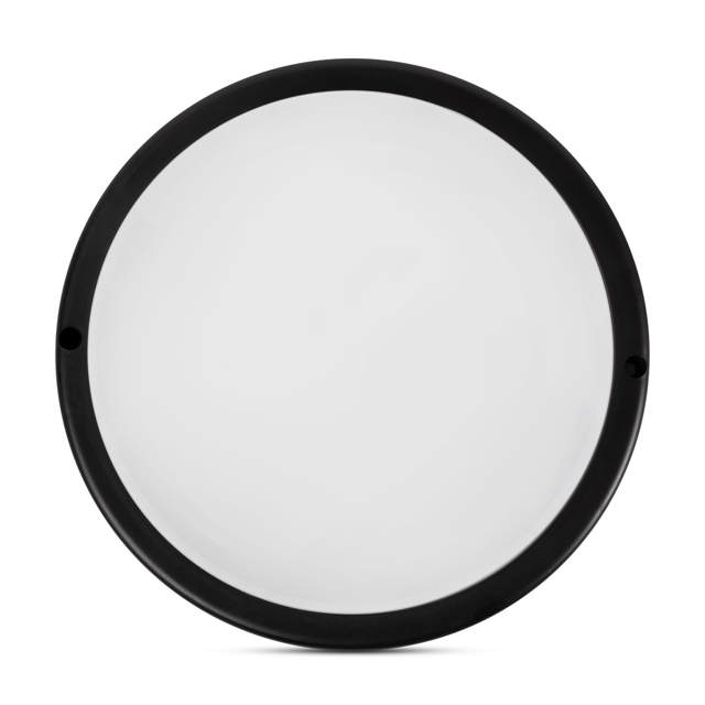 Corp BAT LED Rotund mic Negru IP65 12W 6400K Dispersor Opal  - NOVELITE