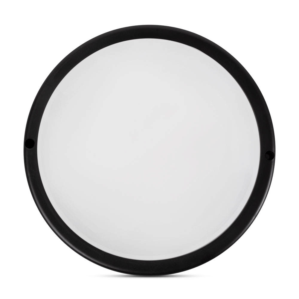 Corp BAT LED Rotund mic Negru IP65 18W 6400K Dispersor Opal - NOVELITE