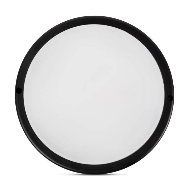 Corp BAT LED Rotund mic Negru IP65 18W 6400K Dispersor Opal - NOVELITE