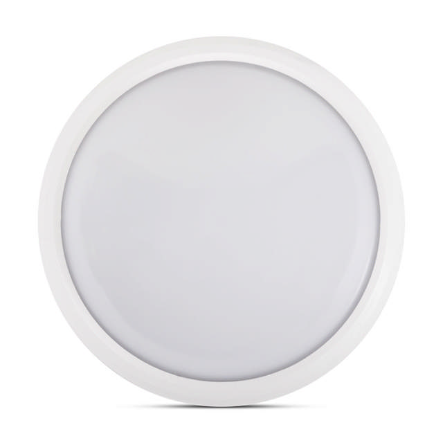 Corp BAT LED cu Senzor si Kit EM Rotund Alb IP65 18W 6400K Dispersor Opal - NOVELITE