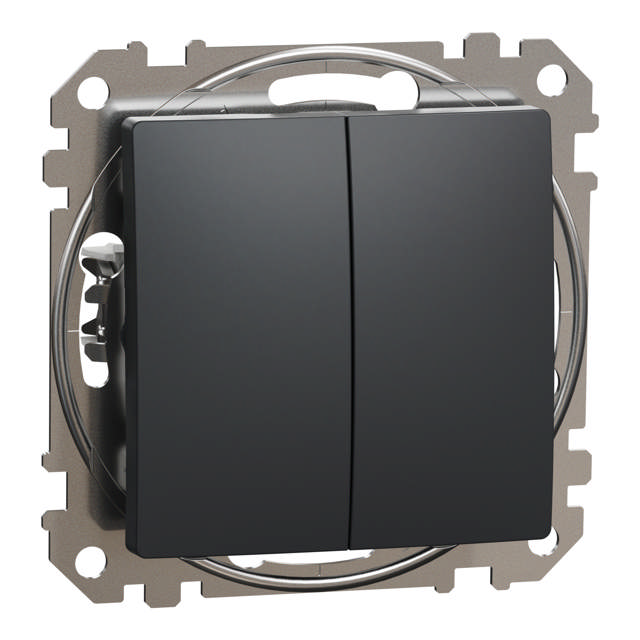 Noua Sedna intrerupator dublu, antracit, Schneider