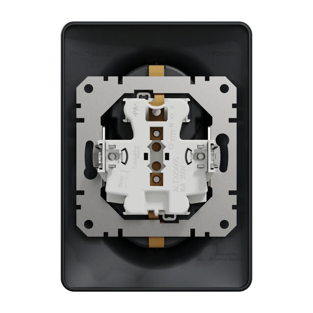 Noua Sedna priza dubla, antracit, Schneider