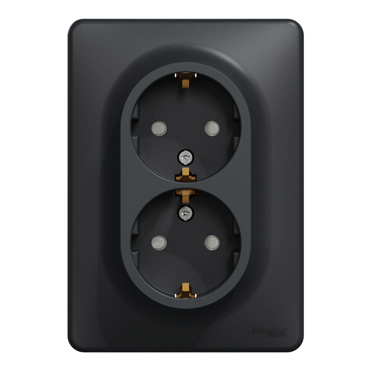 Noua Sedna priza dubla, antracit, Schneider