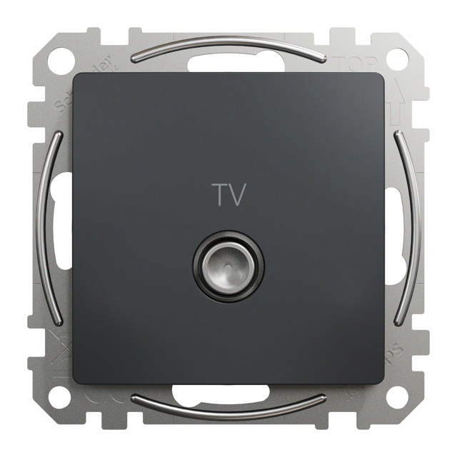 Noua Sedna priza TV capat, antracit, Schneider