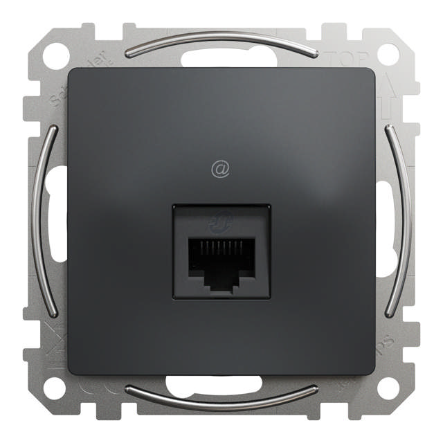 Noua Sedna priza UTP Cat6, antracit, Schneider