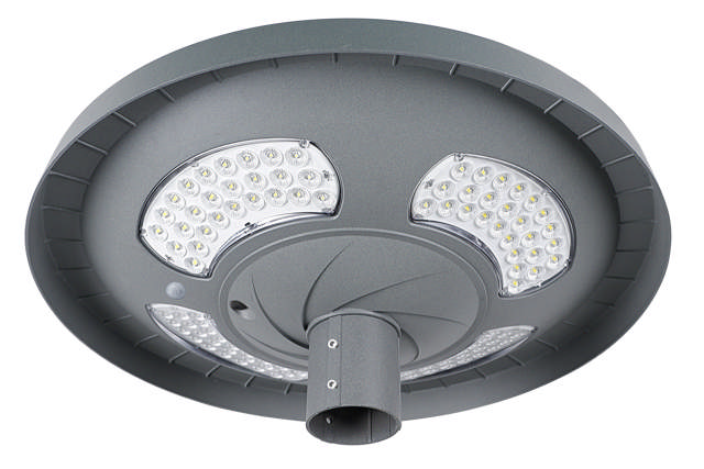 Corp Solar Pietonal LED PARK Gri Senzor de miscare 300W 6400K IP66 - SOLENTIS