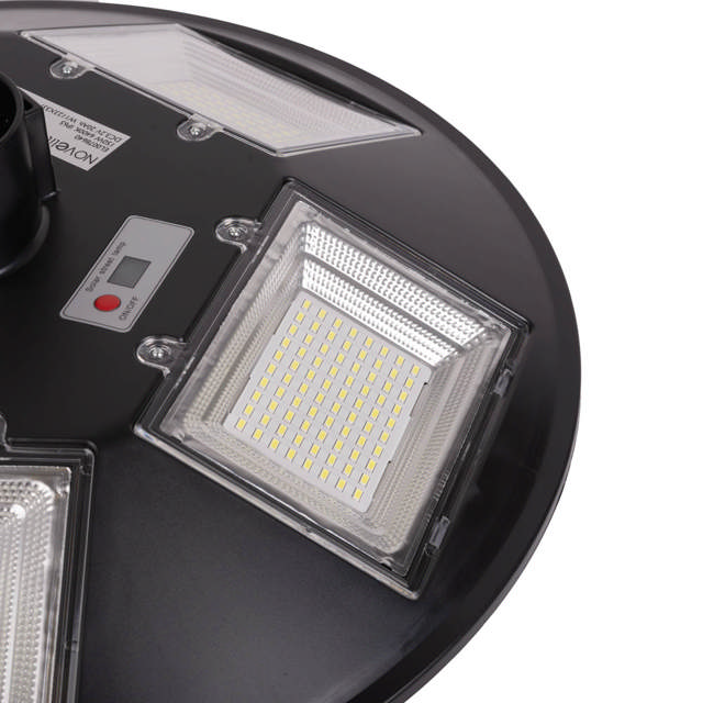 Corp Solar Pietonal LED PARK Negru Senzor de miscare 150W 6400K IP65 - NOVELITE