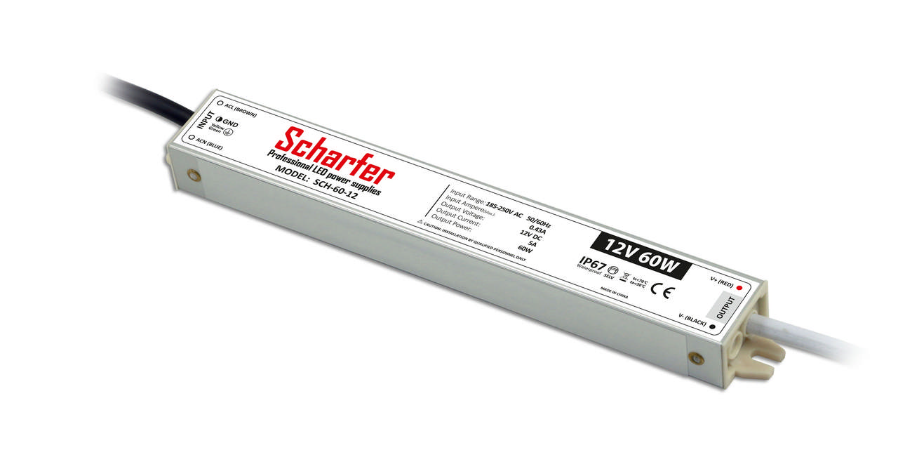 Sursa alimentare 60W 12V IP67, Scharfer