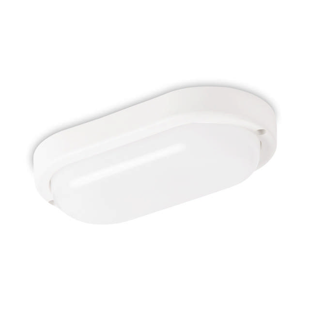 Corp BAT LED Oval Alb IP54 12W 6500K Dispersor Opal - HOMELIGHT