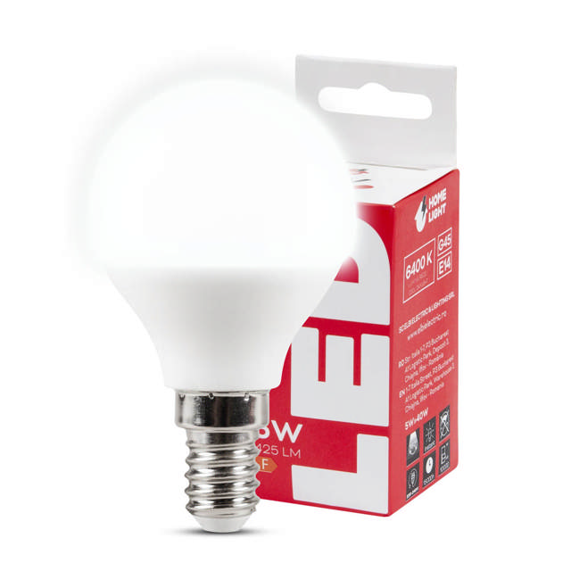 Bec LED sferic 5W E14 6400K, Homelight