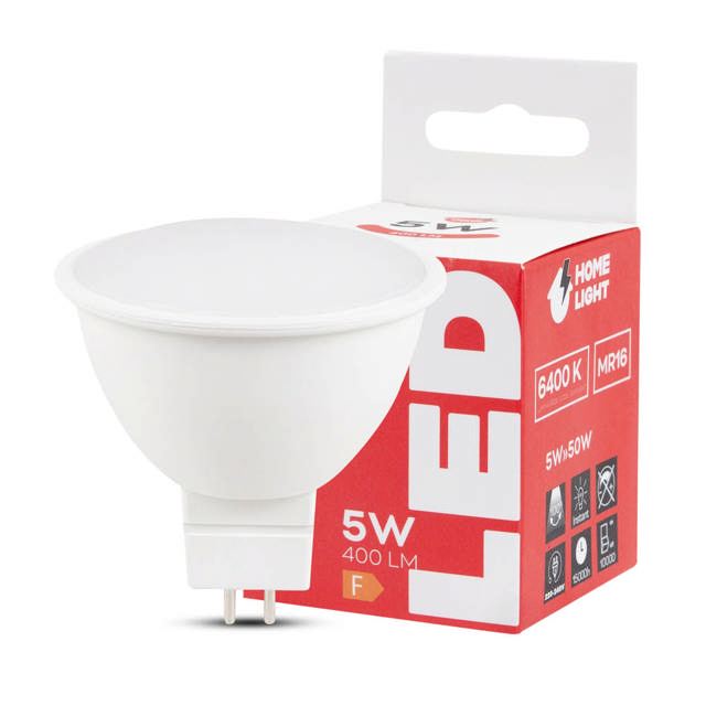 Bec LED spot MR16 5W GU5.3 6400K, Homelight