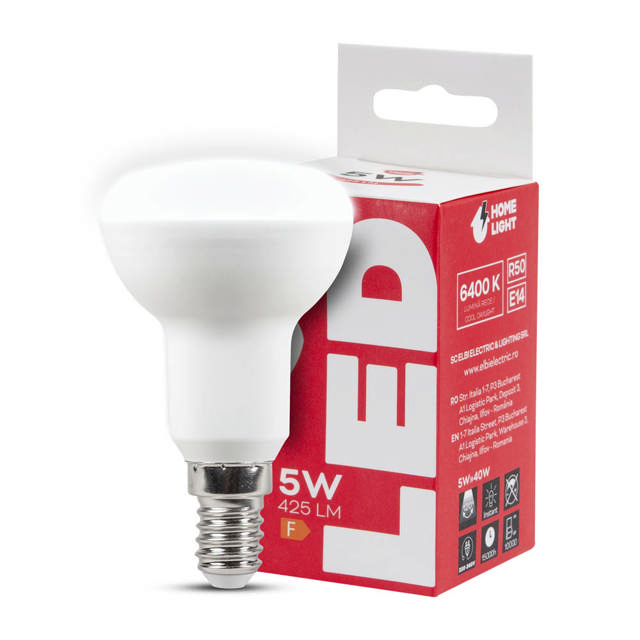 Bec LED spot R50 5W E14 6400K, Homelight
