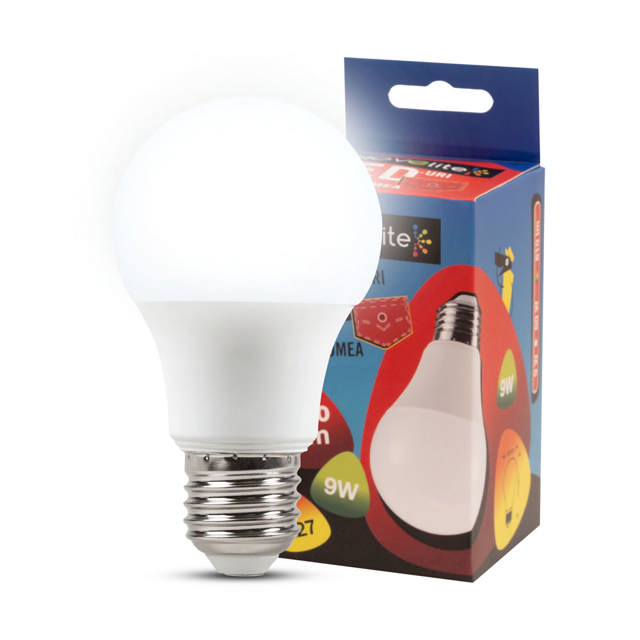 Bec LED A60 9W E27 6400K, Novelite