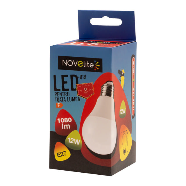 Bec LED A60 12W E27 4000K, Novelite