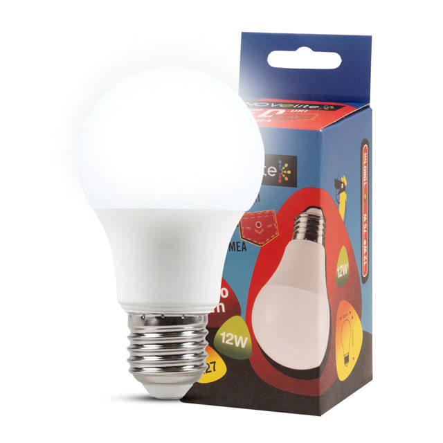 Bec LED A60 12W E27 6400K, Novelite