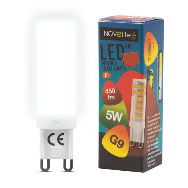 Bec LED bulb 5W G9 6400K, Novelite