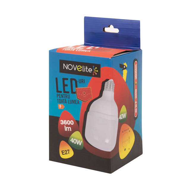 Bec LED 40W E27 6400K, Novelite