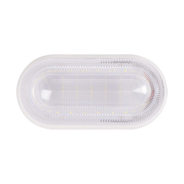 Corp BAT LED Oval Alb IP54 16W 6500K Dispersor Prismatic - HOMELIGHT