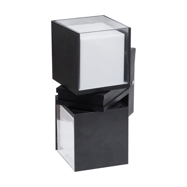 Aplica Elan LED 18W 4000K IP65, negru, Erste