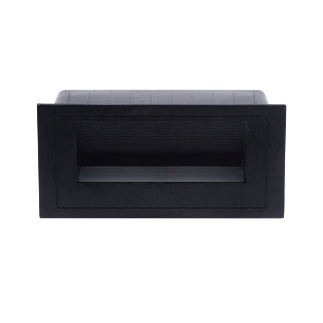 Spot incastrat treapta LED 3W 3000K IP54, negru, Erste