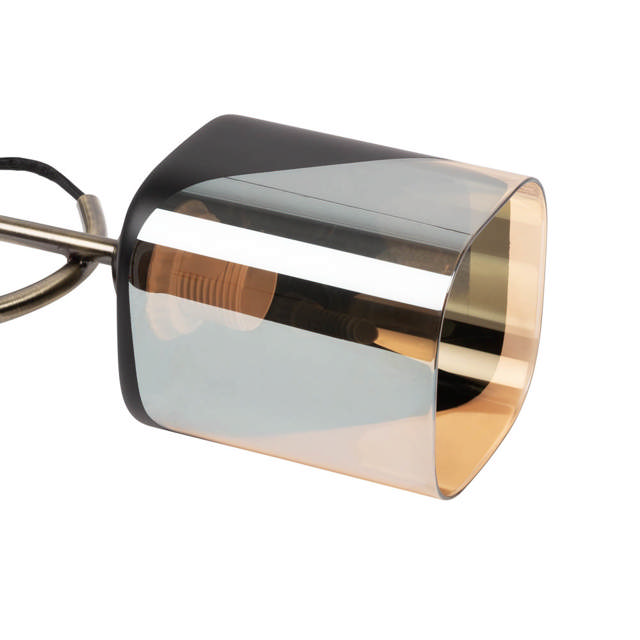 Aplica Smoky 1XE27 IP20, negru+auriu, Erste