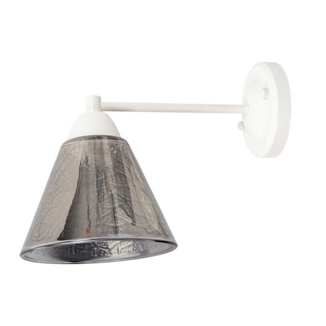 Aplica Fare 1XE27 IP20, alb+negru, Erste