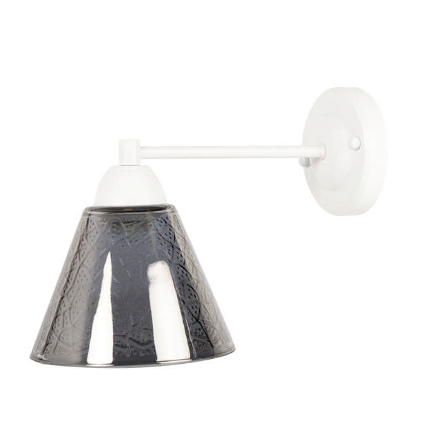 Aplica Fare 1XE27 IP20, alb+negru, Erste