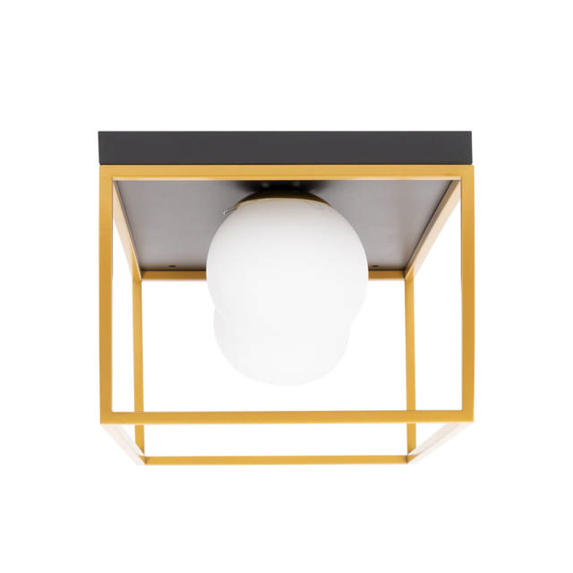 Lustra Luma 2XE27 IP20, negru+auriu, Erste