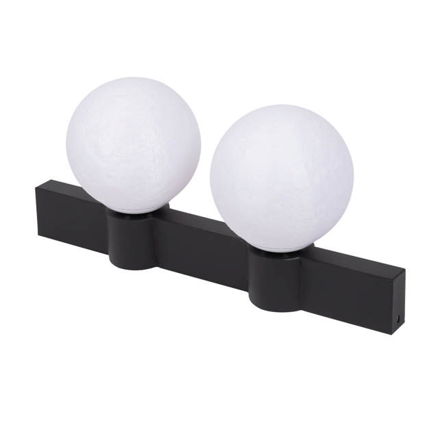 Aplica Glace 2XE27 IP20, negru+alb, Erste