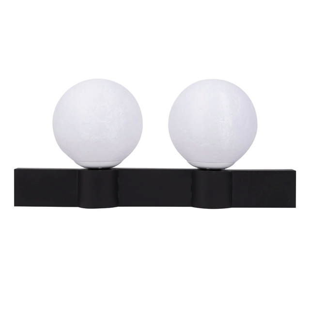 Aplica Glace 2XE27 IP20, negru+alb, Erste