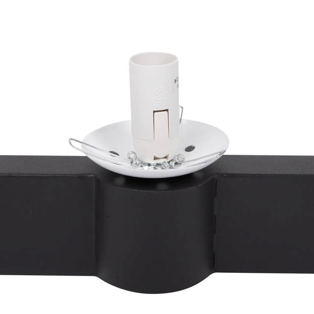 Aplica Glace 2XE27 IP20, negru+alb, Erste