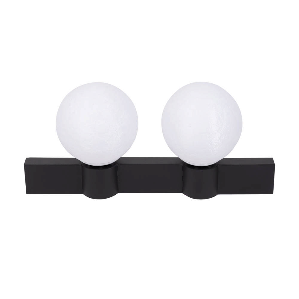 Aplica Glace 2XE27 IP20, negru+alb, Erste