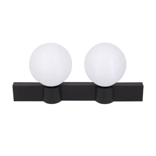 Aplica Glace 2XE27 IP20, negru+alb, Erste