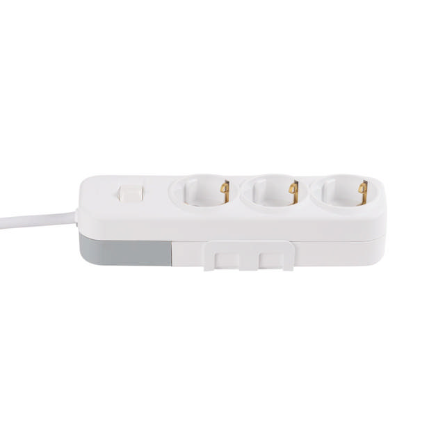 Myra prelungitor 2m 3 prize cu intrerupator, alb, Elbi