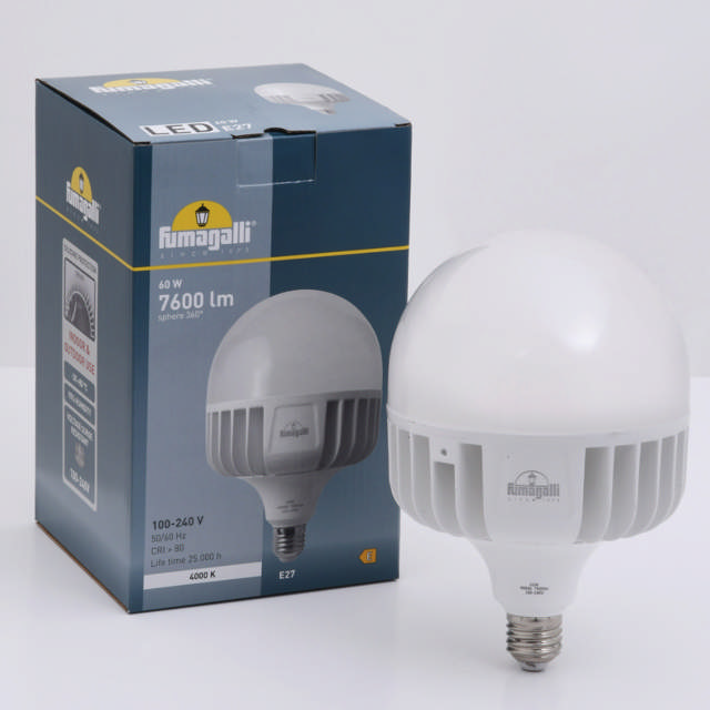 High power LED 60W E27 3000K, Fumagalli