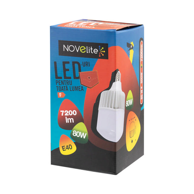 Bec LED 80W E40 6500K, Novelite