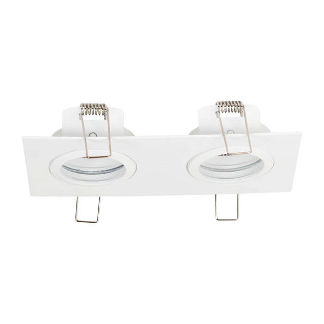 Rama spot dubla Azer GU10 70X2mm, alb, Metsan