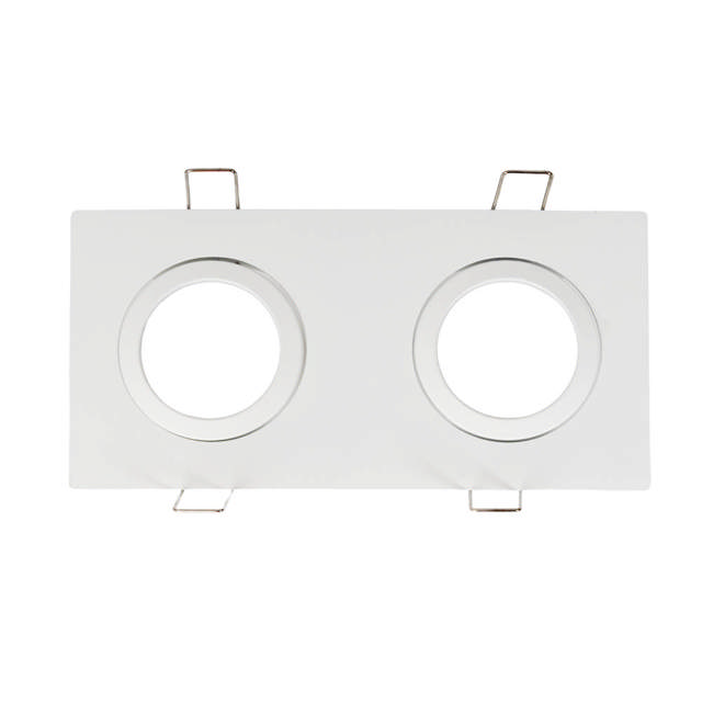 Rama spot dubla Azer GU10 70X2mm, alb, Metsan