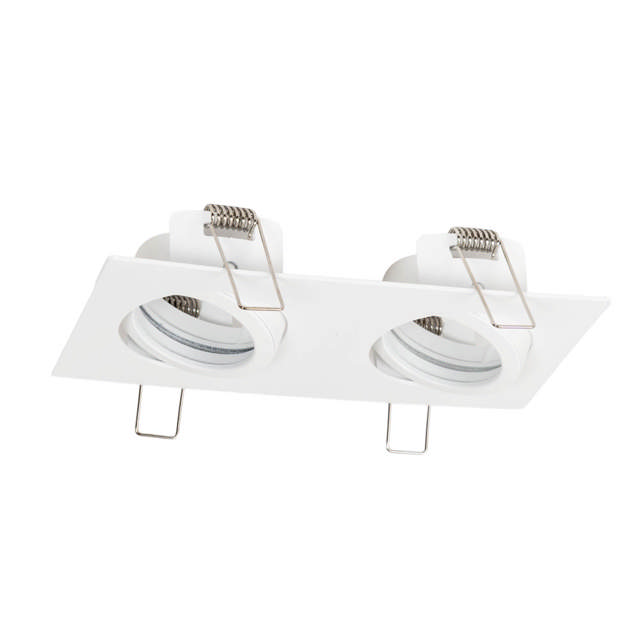 Rama spot dubla Azer GU10 70X2mm, alb, Metsan
