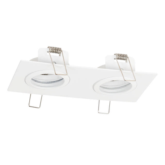 Rama spot dubla Azer GU10 70X2mm, alb, Metsan
