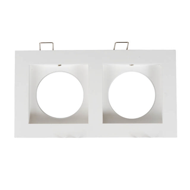 Rama spot dublu Zara 2XGU10 180X100mm, alb, Metsan