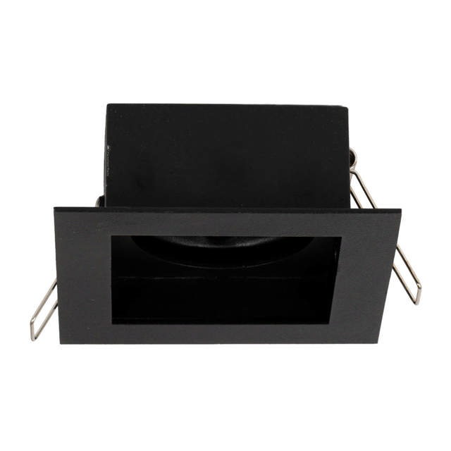 Rama spot Zara 1XGU10 100X90mm, negru, Metsan