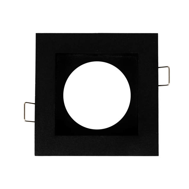 Rama spot Zara 1XGU10 100X90mm, negru, Metsan