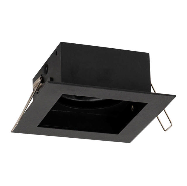 Rama spot Zara 1XGU10 100X90mm, negru, Metsan