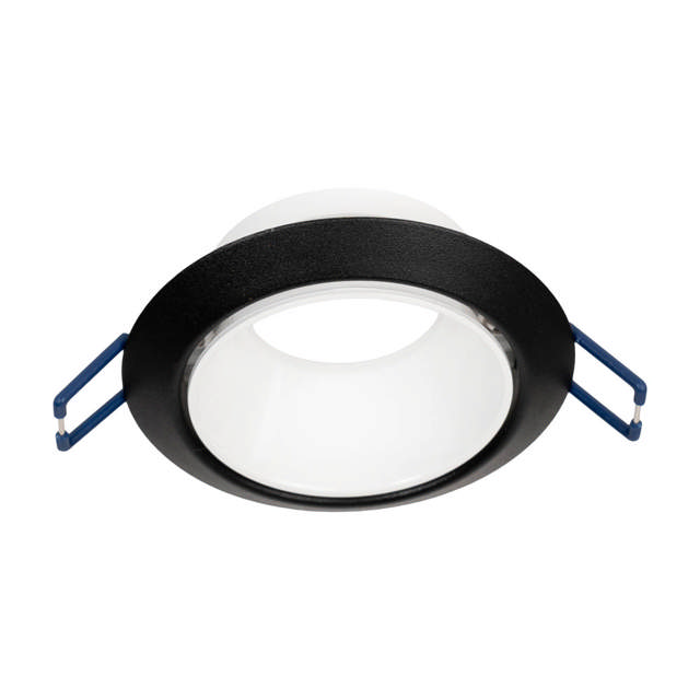 Rama spot Draco GU10 87X85mm, negru refl alb, Metsan